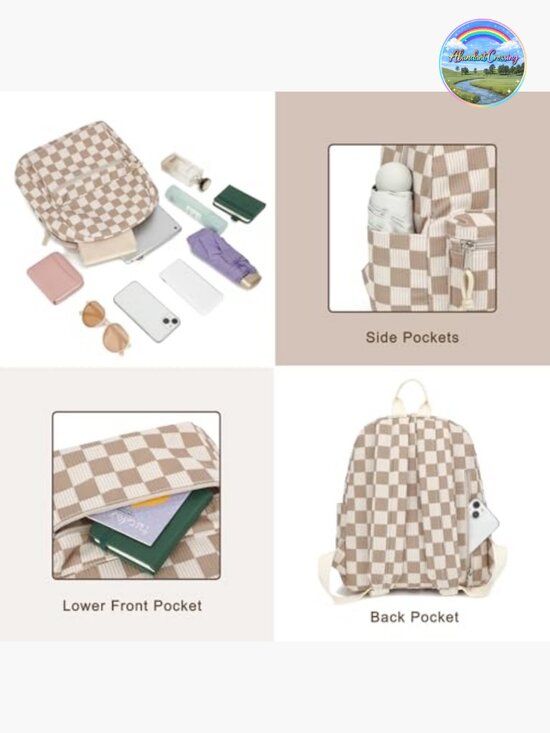 Corduroy Mini Backpack Purse Fashion Small Backpack Casual Daypack main image 5
